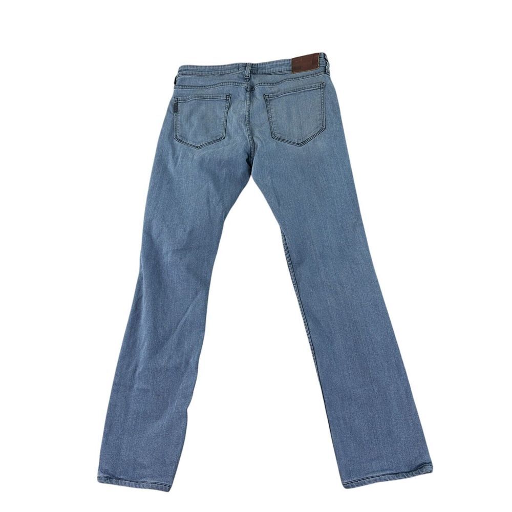 Paige Jeans Mens 30x30 Blue Federal Straight Stretch Denim USA Logo - Picture 2 of 11